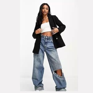 Miss Selfridge Petite Oversized Double Breasted blazer.